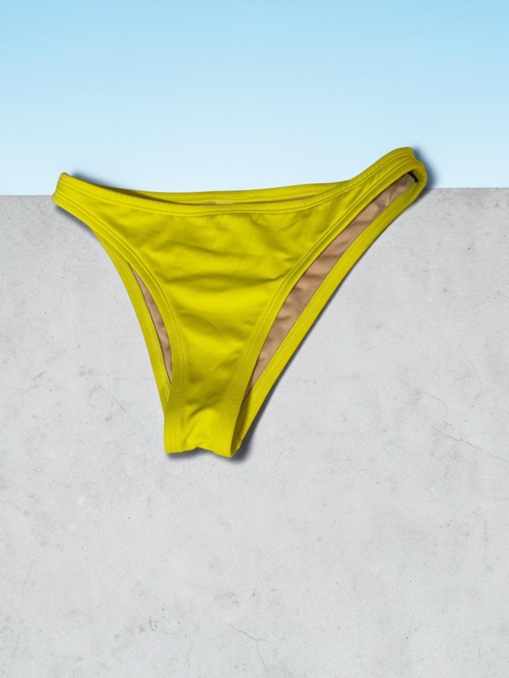 Shade&Shore High-Cut Bikini Bottom in Yellow XS